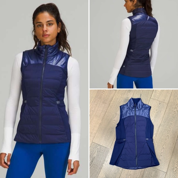 lululemon athletica Jackets & Blazers - Lululemon | Down For It All Vest *Shine Night Sea | Size 6